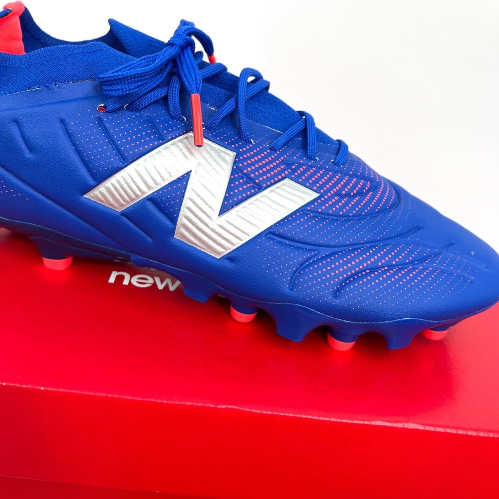 NEW Tekela Team low laced FC v5 soccer cleats blue red uisex 6.5 womens 8 wide - Picture 4 of 11